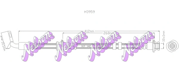 Brake Hose (H3959)