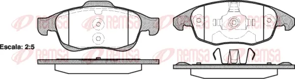 Brake Pad Set, disc brake (1248 00)