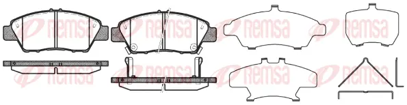 Brake Pad Set, disc brake (1358 02)