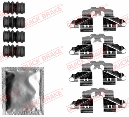 Accessory Kit, disc brake pad (109-1808)
