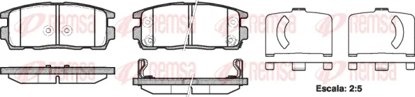 Brake Pad Set, disc brake (1260 12)