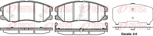 Brake Pad Set, disc brake (1261 12)