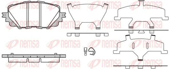 Brake Pad Set, disc brake (1708 00)