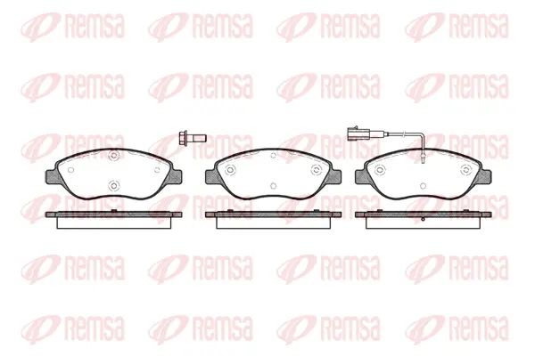 Brake Pad Set, disc brake (0860 01)