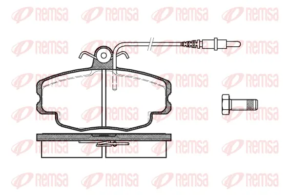 Brake Pad Set, disc brake (0141 24)