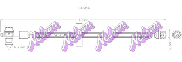 Brake Hose (H4619Q)