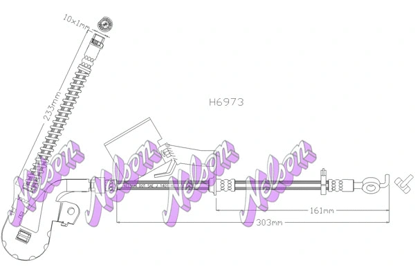 Brake Hose (H6973)
