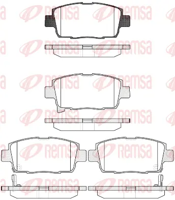 Brake Pad Set, disc brake (0971 42)