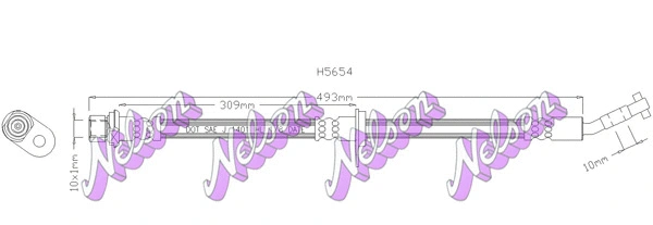 Brake Hose (H5654)