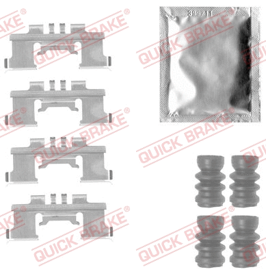 Accessory Kit, disc brake pad (109-1812)