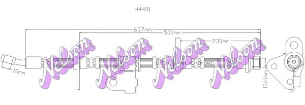 Brake Hose (H4401)