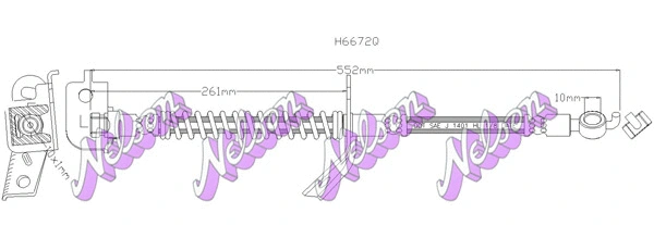 Brake Hose (H6672Q)