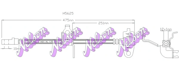 Brake Hose (H5625)