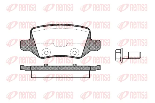 Brake Pad Set, disc brake (0818 00)