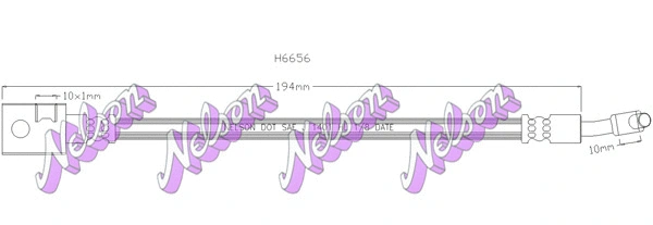 Brake Hose (H6656)