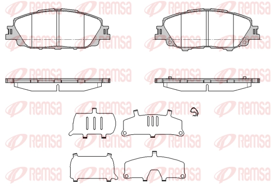 Brake Pad Set, disc brake (1870 00)