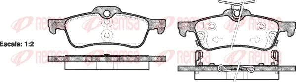 Brake Pad Set, disc brake (0862 02)