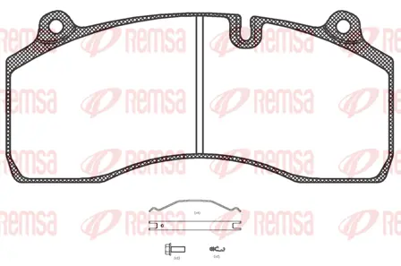 Brake Pad Set, disc brake (JCA1306.00)