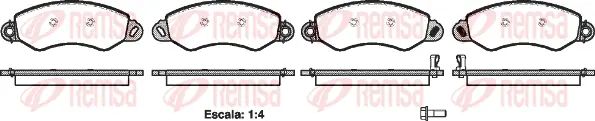 Brake Pad Set, disc brake (1255 02)