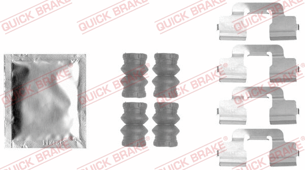 Accessory Kit, disc brake pad (109-1797)