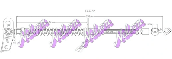 Brake Hose (H6672)