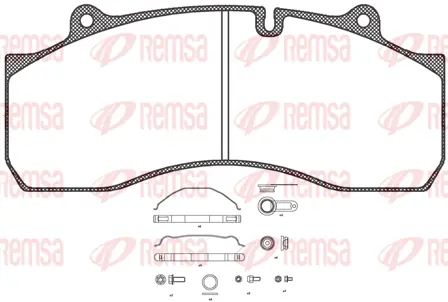 Brake Pad Set, disc brake (JCA1073.80)