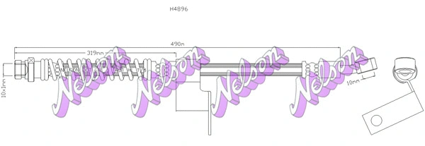 Brake Hose (H4896)