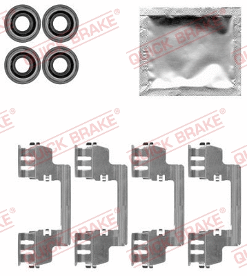 Accessory Kit, disc brake pad (109-1784)