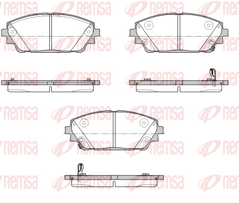 Brake Pad Set, disc brake (1900 02)