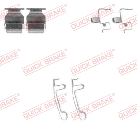 Accessory Kit, disc brake pad (109-1604)