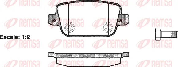Brake Pad Set, disc brake (1256 00)
