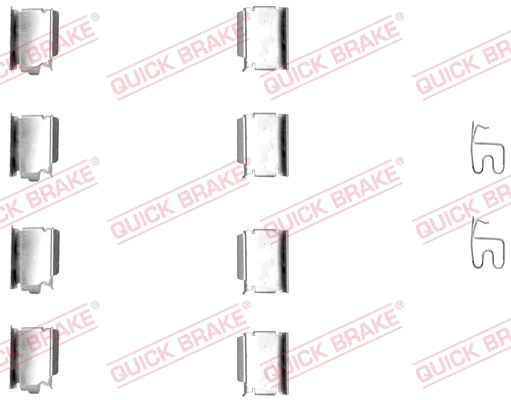 Accessory Kit, disc brake pad (109-1246)