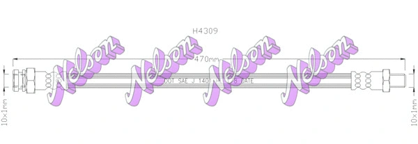 Brake Hose (H4309)