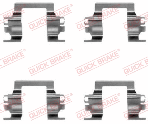 Accessory Kit, disc brake pad (109-1117)