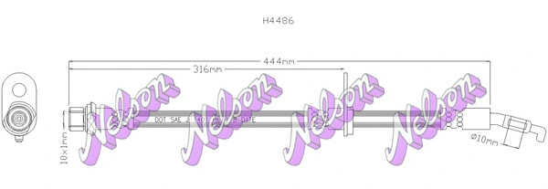 Brake Hose (H4486)