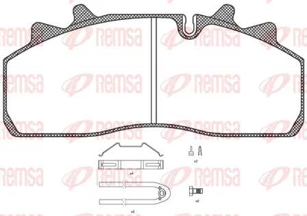 Brake Pad Set, disc brake (JCA1254.80)