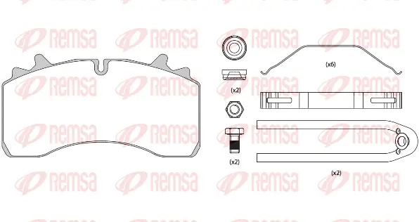Brake Pad Set, disc brake (JCA1075.80)
