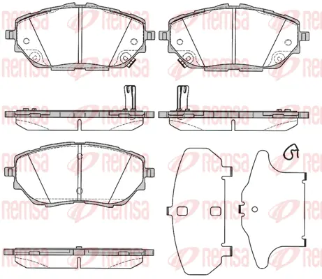 Brake Pad Set, disc brake (1786 02)