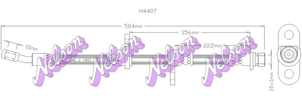 Brake Hose (H4407)