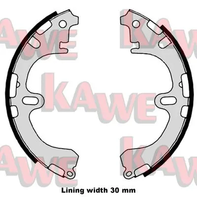 Brake Shoe Set (08800)
