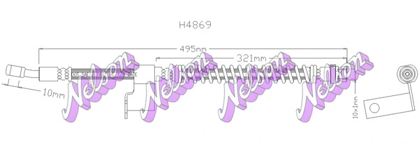 Brake Hose (H4869)