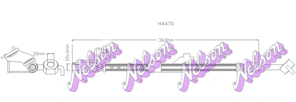 Brake Hose (H4470)
