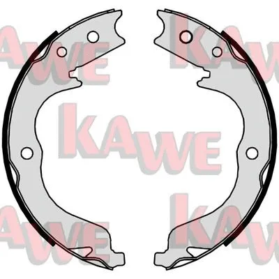 Brake Shoe Set, parking brake (09860)