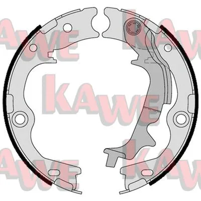 Brake Shoe Set, parking brake (01116)