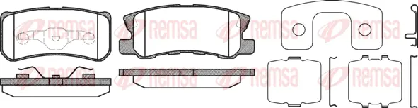 Brake Pad Set, disc brake (0803 12)