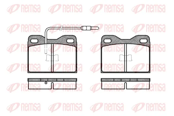 Brake Pad Set, disc brake (0008 14)