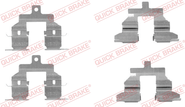 Accessory Kit, disc brake pad (109-1737)