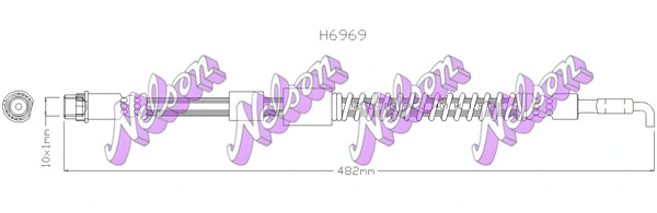 Brake Hose (H6969)