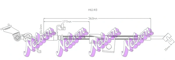 Brake Hose (H6148)