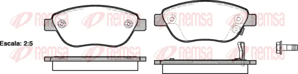 Brake Pad Set, disc brake (0859 21)